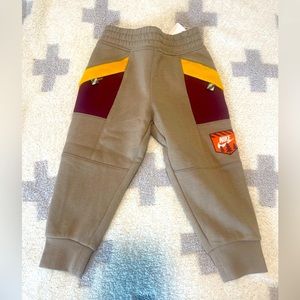 NWT - Size 2T boy’s Nike Sweatpants w/ Nike tree logo and Velcro pockets!